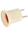 Light Socket to Plug Adapter E27/E26 Light Bulb Socket Adapter to Holder Light Socket Base E27 To EU Holder Plug Screw To Switch Holder Bulb E27 Converter To EU. 