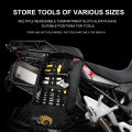 Rhinowalk Motorcycle Tool  Bag Roll Toolkit Saddle Bag Portable Repair Kit Storage Pouch Universal Large Capacity Side Tool Bag. 