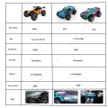 2WD 1:16/1:20 RC Car With Led Lights 2.4G Radio Remote Control Cars Buggy Climbing Off-Road Control Trucks Boys Toy for Children. 