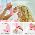 2-Pack Plastic Refillable Continuous Spray Bottles with Root Comb Applicator - Fine Mist Sprayer for Hairstyling Hair Dye Bottle. 