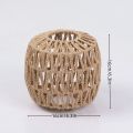 Woven Ceiling Lamp Cover Vintage Flush Mount Light Fixtures Modern Lampshade Paper Rope For E27 No Bulb. 
