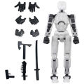 3D Printed Mannequin Dummy Model Funny Multi-Jointed Movable Shape Shift Robot 2.0 Action Figures Toys for Kids Birthday .