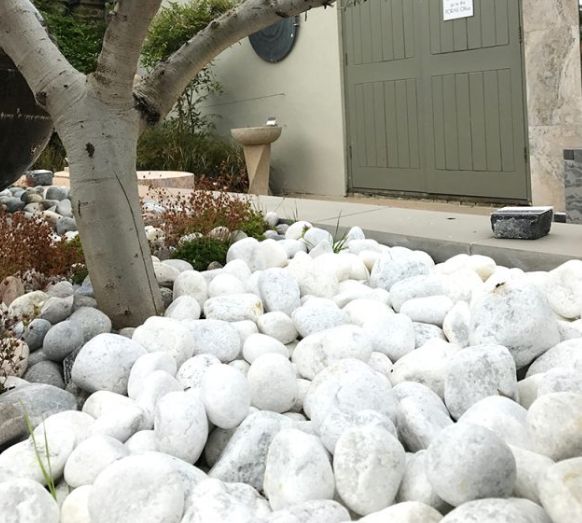 White very big Pebbles/ Stones for Garden and
Aquarium 1kg pack