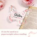 Sister Birthday , Mothers Day , Christmas  for Sister, Best Friend and Bestie, Beautiful Butterfly-shaped Acrylic. 