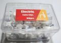 4 mm Electric Cable Clips 100 Pcs Pack White Heavy Duty Premium Caliber Plastic Round Wire Holder 4mm.