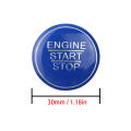 Aluminum Alloy Car Engine Start Stop Button Sticker Cap Cover Sticker for Toyota Camry Corolla Prius RAV4 Accessories. 