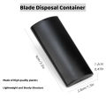 Disposed Knife Blade Snap-Off Box Container Utility Knife Cutter Waste Blade Storage Case for 9mm Blade Vinyl Flim Cutting Tool. 
