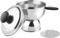 Stainless Steel Chiratta Puttu Maker, Chiratta Maker with Handle Use with Pressure Cooker Puttu Kutti Puttu Steamer Puttu Cooker Silver. 