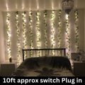 Luminous Elegance: 10-Foot Fairy Light with 6-Foot Artificial Leaves - Premium Quality for Indoor and Outdoor Décor - Perfect for Room, Party, and Beyond!. 
