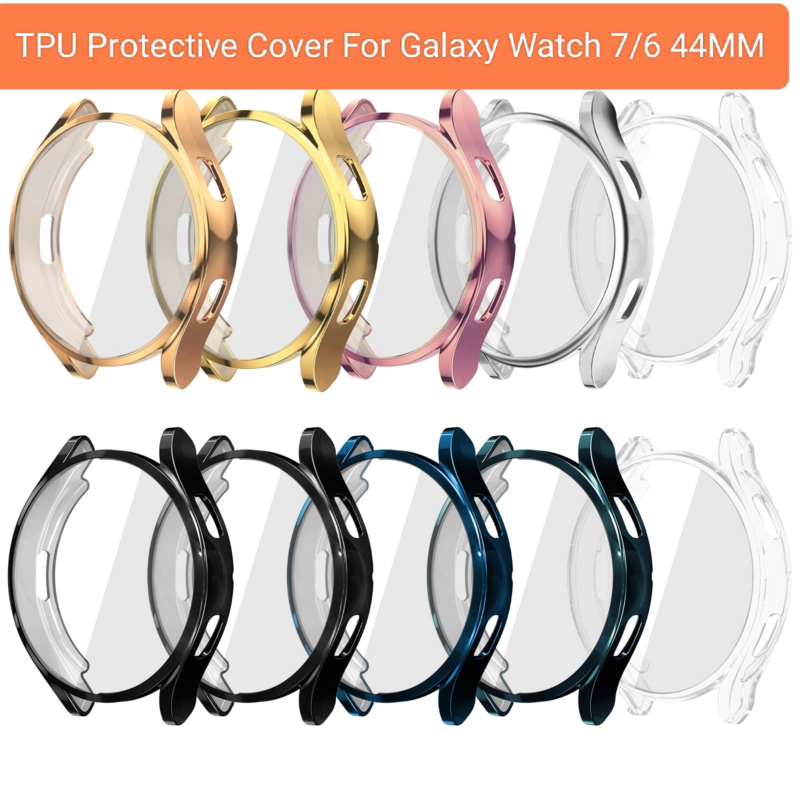 TPU Case for Samsung Galaxy Watch 6/7 soft All-Around screen Protector cover bumper case