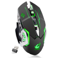 FunBug 6 Buttons Mechanical Gaming Mouse RGB with 4-Levels DPI Control - 7 Light Wireless USB Optical Mouse with Side Buttons - Mouse with Pad for PC, Laptop, Computer, Gaming, Pubg Mobile - Black. 