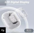 Earpods Air 31 wireless airpods with crystal transparent glass. 