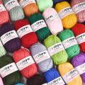 25g Soft Milk Cotton Knitting Yarn Anti-Pilling High Quality Knitting 4ply Cotton Yarn For Crochet Scarf Sweater Hat Doll Craft. 
