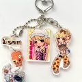 Cartoon Pretty Girl Acrylic Keychain Phone Lanyard Kawaii Backpack Pendant Charm Key Hanging Decoration Accessories. 