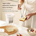 Greek Yogurt Maker 1100ML Multi Purpose Yogurt Strainer Container – Labneh Soft Cheese & Hung Curd Maker with Fine Mesh Strainer Filter & Lid – BPA Free Food Grade Yogurt Draining Bowl for Thick Creamy Yogurt. 