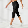 Mesh Yoga Shorts Female High Waist Pocket Sport Shorts Push Up Butt Workout Running Quick Drying and Breathable Casual Shorts. 