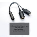 Universal Dual Port Car Cigarette Lighter Splitter Female Socket Plug Power Adapter for Electronics Automobiles Accessories. 