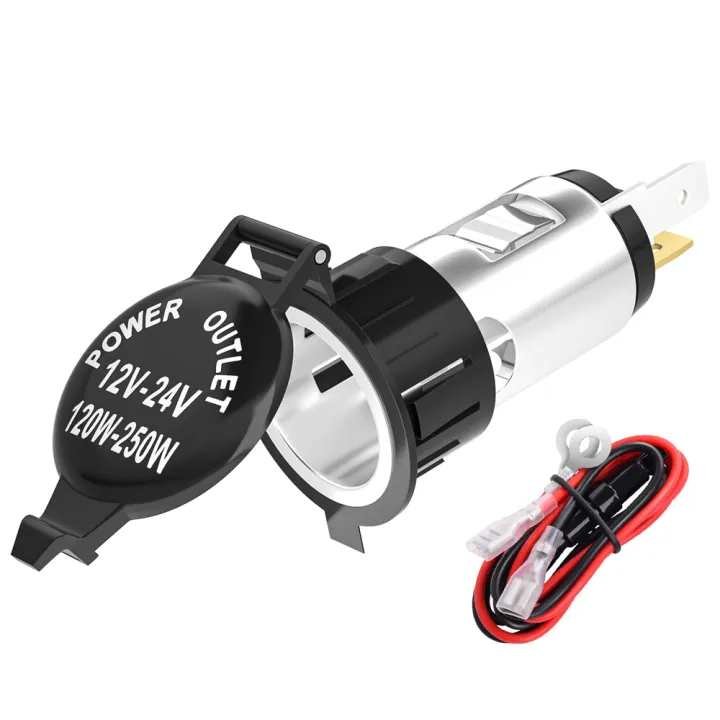 DaierTek%20Universal%2012V%20Car%20Cigarette%20%20Power%20Socket%20Adapter%20Plug%20Outlet%20for%20Motorcycles%20Boats%20Tractor%20Truck%20Brand%20New%20-%20Image%202
