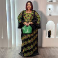 African Attire For Women Abaya Embroidery Plus Size Elegant Party Church Dress.