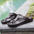 2026 New Summer Flip-flops for Men, Anti-slip, Trendy and Casual Solid-color Beach Shoes. 