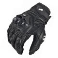 Motorcycle Gloves Black Racing Genuine Leather Motorbike White Road Riding Team Glove Summer Winter Wearable for Furygan AFS 18. 