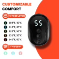 Electric Neck Heating Massager, Heated Neck & Shoulder Pillow with 5-Level Temperature Control and Vibration Massage. 