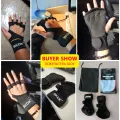 SKDK Weight Lifting Fitness Gloves With Wrist Wraps Silicone Gel Full Palm Protection Gym Workout Gloves Power Lifting Equipment. 
