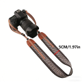 Portable Camera Strap Adjustable Cotton Leather Camera Shoulder Neck Strap Belt For / Camera Belt For DSLR Digital SLR.