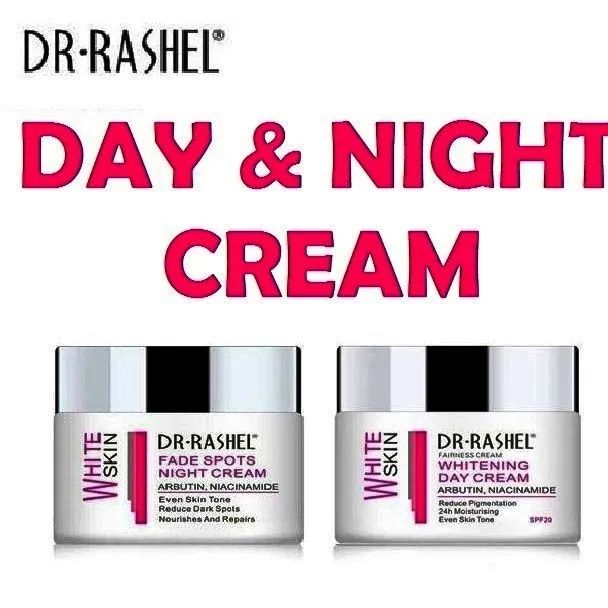 Dr Rashel Fade Dark Spots Face Day Cream & Night Cream With Arbutin and Niacinamide ( Bundle Pack of 2 )