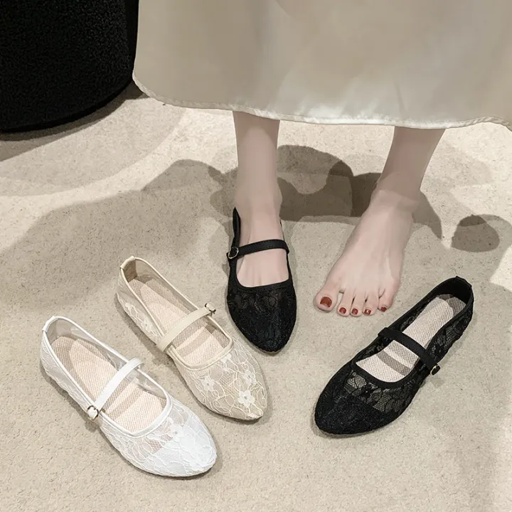 2024%20New%20Women%20Flats%20Shoes%20Summer%20Ballet%20Flats%20Fashion%20Bow%20Women%20Shoes%20Slip%20on%20Sweet%20Hollow%20Flat%20Shoes%20Female%20Zapatos%20De%20Mujer%20-%20Image%202