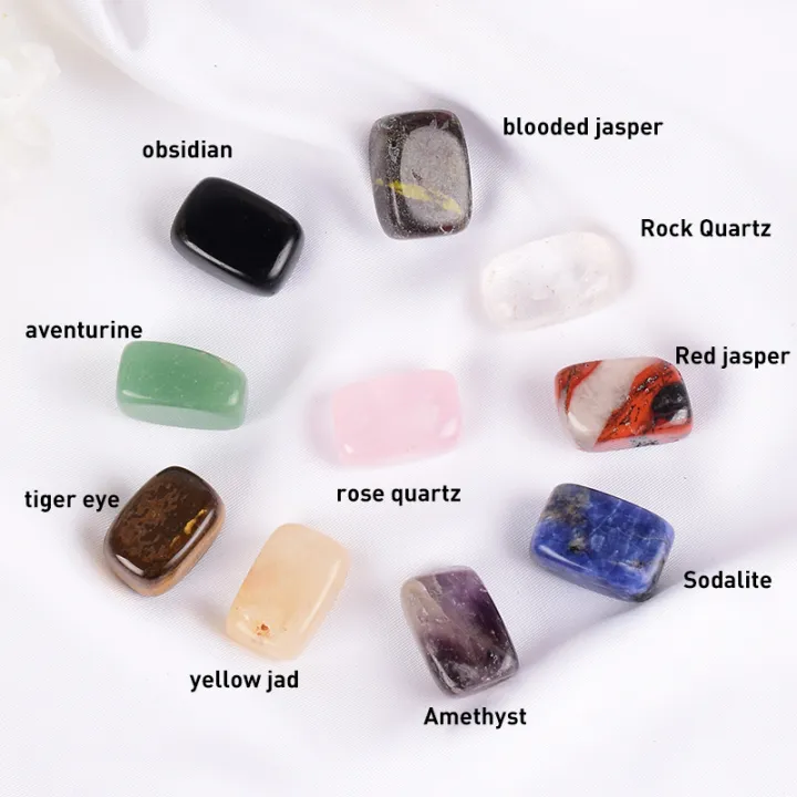 10%20Pcs%20/Set%20Natural%20Tumbled%20Stone%2015-20mm%20Mix%20Rock%20And%20Quartz%20Rose%20Bead%20Chakra%20Healing%20Crystal%20Irregular%20Polishing%20Amethyst%20Home%20-%20Image%204