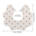 3Pcs/Lot Cute Bear Flower Print Baby Bibs Muslin Cotton Double Side Infant Boys Girls Feeding Burp Cloths Thicken Adjustable Bib. 