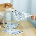 1pc Tearproof Pet Dog Sound Toy Simulated Squeaking Newspaper Playingcard K Q J Teeth Resistant Corgi Teddy Puppy Interactive. 