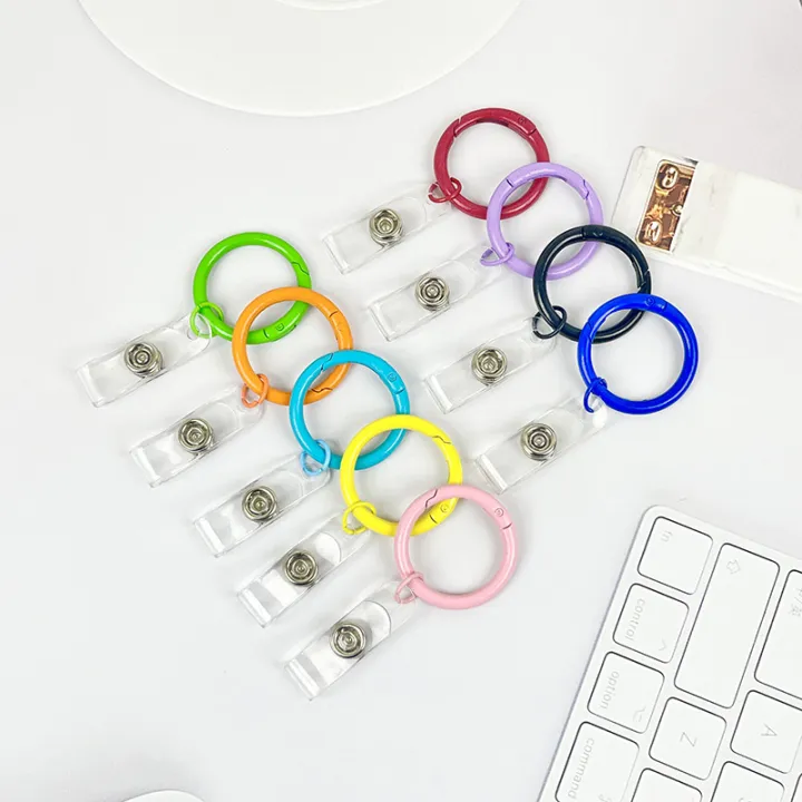 1pc%20Gradient%20Pink%20Transparent%20Sliding%20Cover%20Card%20Holder%20With%20Keychain%EF%BC%8C%20Work%20Student%20ID%20Card%20Bus%20Transport%20Card%20Protector%20Holder%20-%20Image%206