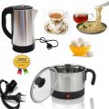 1/Pc  2 liter / 1 liter Multi Purpose Electric Heating Cup Kettle For Cooking And Travelling Use High Quality Mug All StainlessSteel Car Heating Kettle Water Heater Mug Auto Electric Kettle home. 