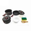 Widesea Camping Cookware Set Outdoor Pot Tableware Kit Cooking Water Kettle Pan Travel Cutlery Utensils Hiking Picnic Equipment. 