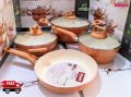 Kiam 7 Pcs Chromatic Ceramic Granite Cookware Set (Induction bottom. 