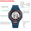 UTHAI CE49 Kids Watches Fashion Luminous Waterproof Alarm Clock Smart Watches Boys and Girls Student Electronic Wristwatch . 