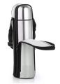 Stainless Steel Flask Hot and Cold Premium Quality Steel Water Bottle Flip Style Vacuum Insulated Flask with cover, Hot and Cold Water Bottle, Double Walled Stainless Steel Bottle for Travel, Home, Office, Outdoor, Gym, Sports, (Silver). 