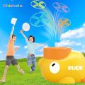 Duck Saucer Step-on Launcher Flying Disc Toy Outdoor Garden Yard Sport Shooting and Catching Learning Toy Summer Outdoor Game. 