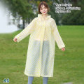 EVA Fashion Leopard Print Rain Poncho- Lightweight, Packable, Windproof, All-Season Thickened Full-Body Raincoat Hooded.