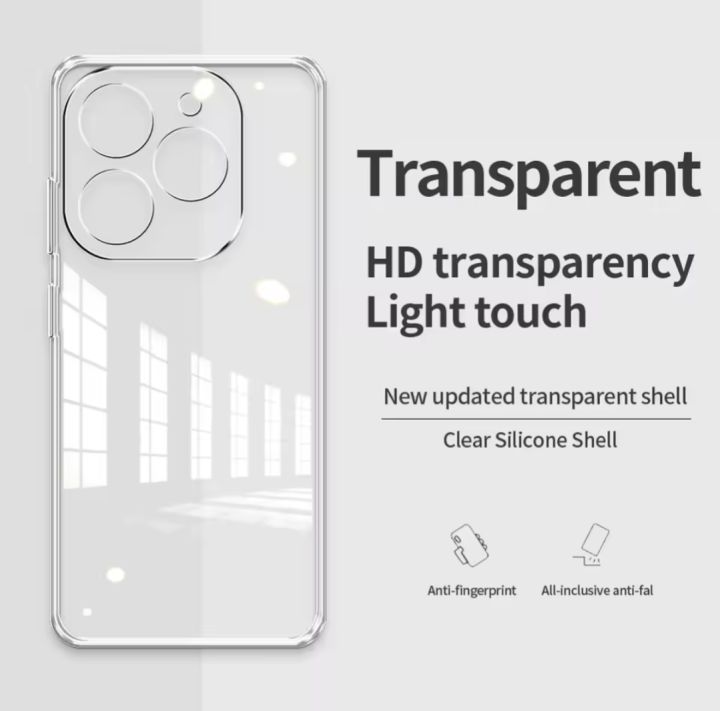 Realme note 70 Cover New Ultra Thin Soft Tpu Silicon Dust Proof Transparent Back Cover