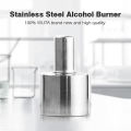 WUTA 200ml Stainless Steel+Brass Alcohol Burner Biology Chemistry Dental Lab Lamp With Wick Leather Craft Work Heating Tool Safe. 