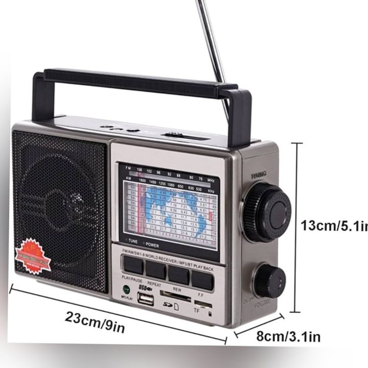 Rechargeable Radio FM With USB/ SB/ FP-901U