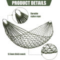 Travel Hammock,Camping Hammock, Outdoor Sport Hammock Green Net Mesh Nylon Sleeping Bed.