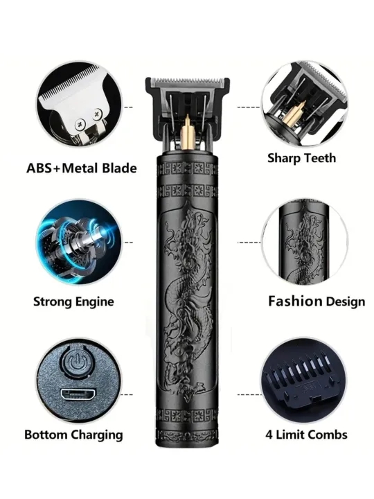 Dragon%20Vintage%20T9%20Professional%20Hair%20Trimmer%20Set%20Hair%20Clipper%20Titanium%20Alloy%20Head%20Beard%20Trimmer%20For%20Men%20Cordless%20Low%20Noise%20-%20Image%205