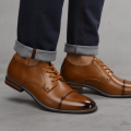 Men's Dress Shoes Fashion Comfortable 2025 Brand Leather Shoes Men. 