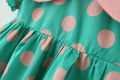 Summer Girls Kids Princess Short Sleeve Dress Children Baby Infants Dot Polka Pleated Dresses Casual Vestidos.