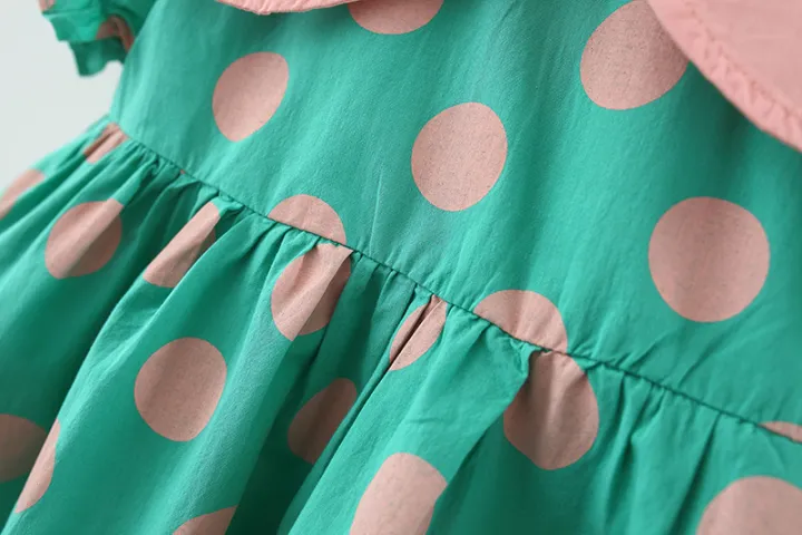 Summer%20Girls%20Kids%20Princess%20Short%20Sleeve%20Dress%20Children%20Baby%20Infants%20Dot%20Polka%20Pleated%20Dresses%20Casual%20Vestidos%20-%20Image%206