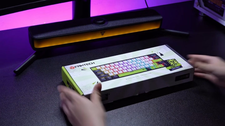 Fantech Mechanical Keyboard (Atom 63) (Mori Edition) RGB - 3 Pins Hot Swappable ---RED & BLUE SWITCHES